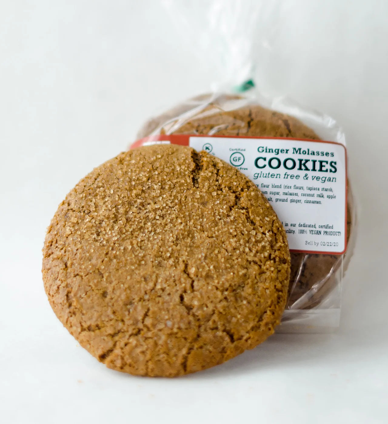 Ginger Molasses Cookies- Gluten Free & Vegan