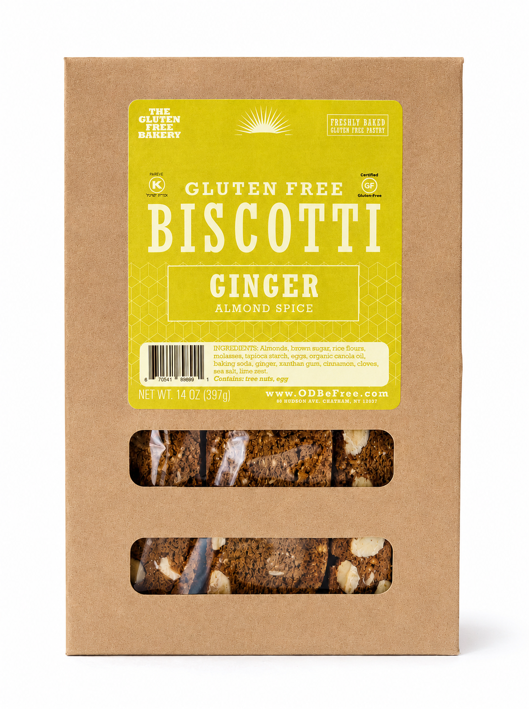 Ginger Almond Biscotti- Gluten Free