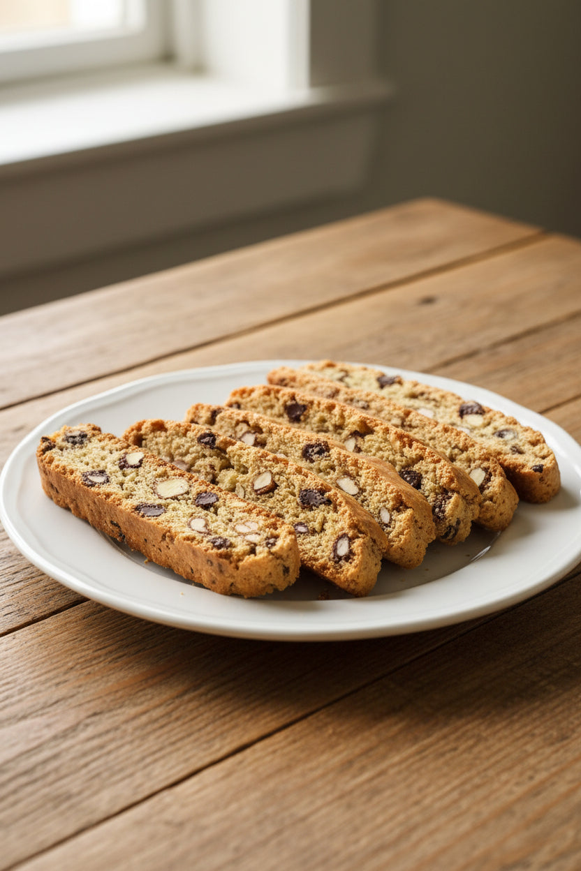 Chocolate Almond Biscotti-Gluten Free